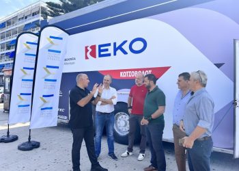 Στη Χαλκίδα και στο EKO Acropolis Rally Road Safety Truck ο Περιφερειάρχης Στερεάς Ελλάδας, Φάνης Σπανός