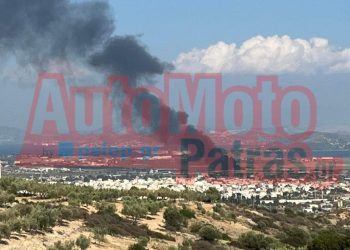 Φωτιά προκλήθηκε στο Αυτοκινητοδρόμιο Μεγάρων μετά από έξοδο αναβάτη