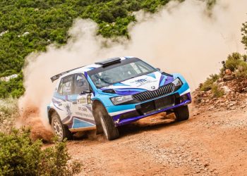 Οι Γιώργος Κεχαγιάς και Χρήστος Κουζιώνης στο ΕΚΟ Ράλλυ Ακρόπολις 2023