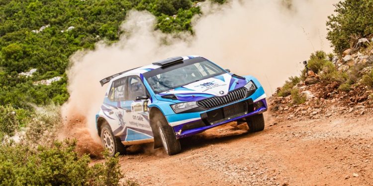 Οι Γιώργος Κεχαγιάς και Χρήστος Κουζιώνης στο ΕΚΟ Ράλλυ Ακρόπολις 2023