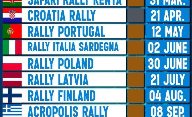 WRC 2024: Δείτε το πρόγραμμα της επόμενης χρονιάς