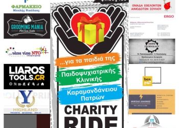 “CHARITY RIDE με τον ΜΟΠ”: Εκκίνηση την Κυριακή από το Cafe Molos