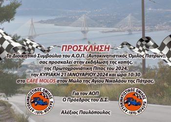 ΑΟΠ: Κόβει την πίτα του στο CAFE “MOLOS” την Κυριακή 21 Ιανουαρίου 2024