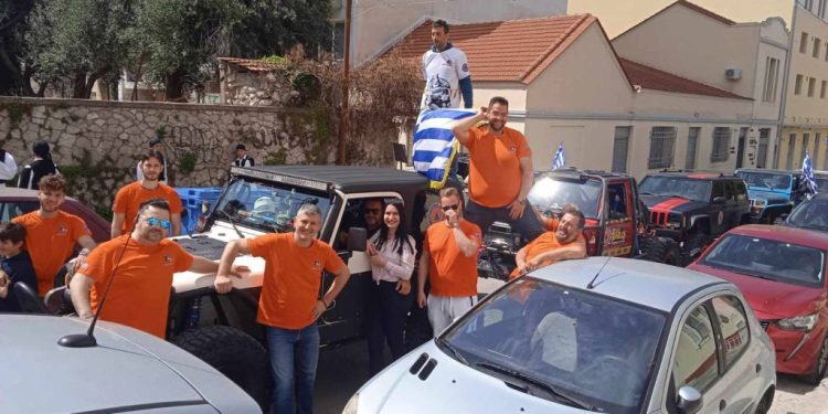 Στην παρέλαση της 25ης Μαρτίου η Λέσχη 4χ4 Πάτρας, ως μέλος της Πολιτικής Ποστασίας