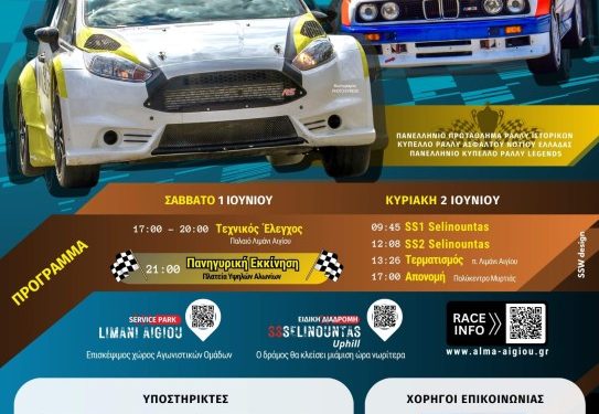 11ο Rally Sprint Αιγίου: Με 44 δυνατά πληρώματα στην θρυλική “Φτέρη”