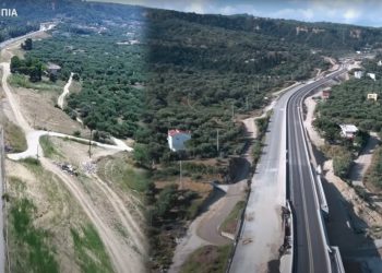 Εκτροπή κυκλοφορίας μεταξύ Κόμβου ΒΙ.ΠΕ. και Κόμβου Αγιοβλασσίτικων στην Πατρών-Πύργου για τις ανάγκες κατασκευής του Νέου Αυτοκινητόδρομου