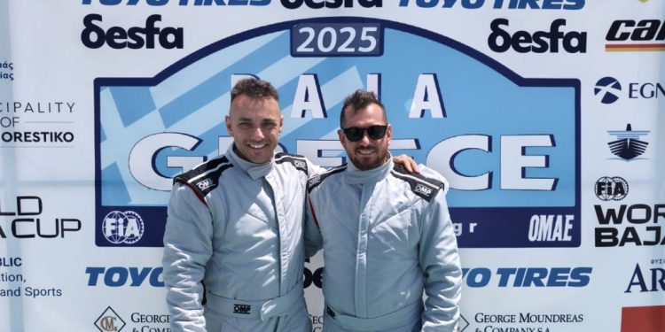 Εντυπωσιακή εμφάνιση και βάθρο για τους Πατρινούς Λ. Διονυσακόπουλο – Γ. Κανελλόπουλο στο Baja Greece