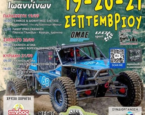 5ο Mega Four Ιωαννίνων 4×4 “Βασίλης Παππάς” 2025: Με 28 συμμετοχές