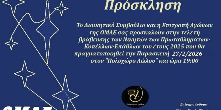 ΟΜΑΕ: Νέα ημερομηνία για τις απονομές